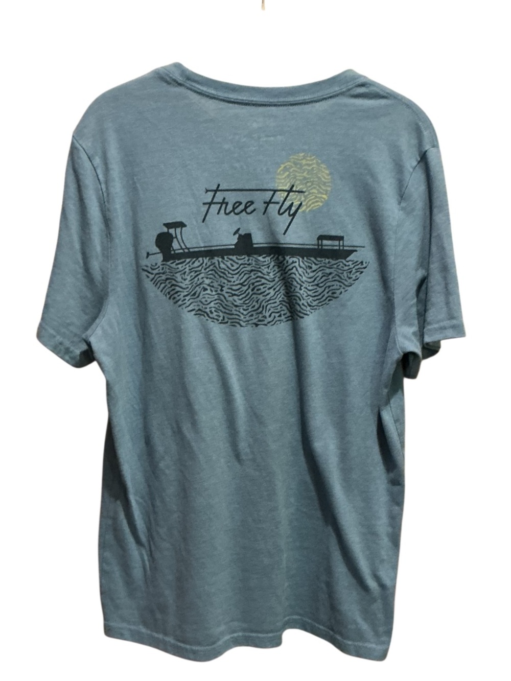 Free Fly Apparel Men’s Slate Blue T Shirt - Picture 3 of 7